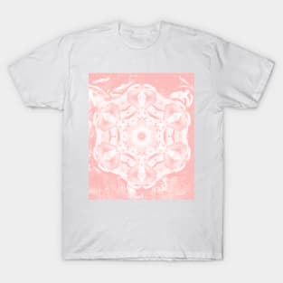 Kaleidoscope of butterflies in rose quartz T-Shirt